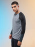 Men Colorblock Slim Fit Crew Neck T-shirt with TECHNO COOL+