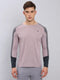Men Colorblock Slim Fit Crew Neck T-shirt with TECHNO COOL+