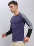 Men Colorblock Slim Fit Crew Neck T-shirt with TECHNO COOL+