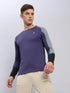 Men Colorblock Slim Fit Crew Neck T-shirt with TECHNO COOL+