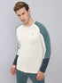 Men Colorblock Slim Fit Crew Neck T-shirt with TECHNO COOL+