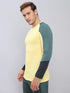 Men Colorblock Slim Fit Crew Neck T-shirt with TECHNO COOL+