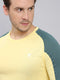 Men Colorblock Slim Fit Crew Neck T-shirt with TECHNO COOL+