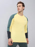 Men Colorblock Slim Fit Crew Neck T-shirt with TECHNO COOL+