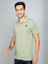 Men Solid Slim Fit Polo T-shirt with TECHNO COOL+