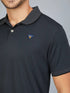 Men Solid Slim Fit Polo T-shirt with TECHNO COOL+