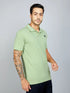 Men Solid Slim Fit Polo T-shirt with TECHNO COOL+