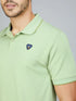 Men Solid Slim Fit Polo T-shirt with TECHNO COOL+
