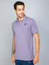 Men Solid Slim Fit Polo T-shirt with TECHNO COOL+