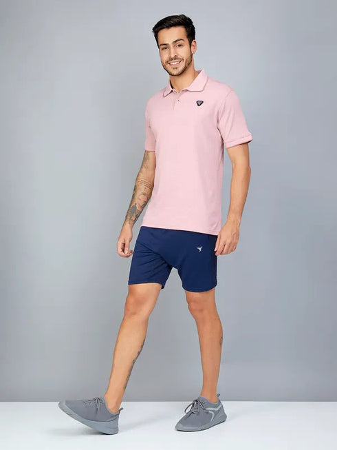 Men Solid Slim Fit Polo T-shirt with TECHNO COOL+