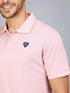 Men Solid Slim Fit Polo T-shirt with TECHNO COOL+