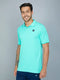 Men Solid Slim Fit Polo T-shirt with TECHNO COOL+