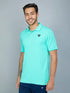 Men Solid Slim Fit Polo T-shirt with TECHNO COOL+