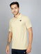 Men Solid Slim Fit Polo T-shirt with TECHNO COOL+