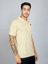 Men Solid Slim Fit Polo T-shirt with TECHNO COOL+