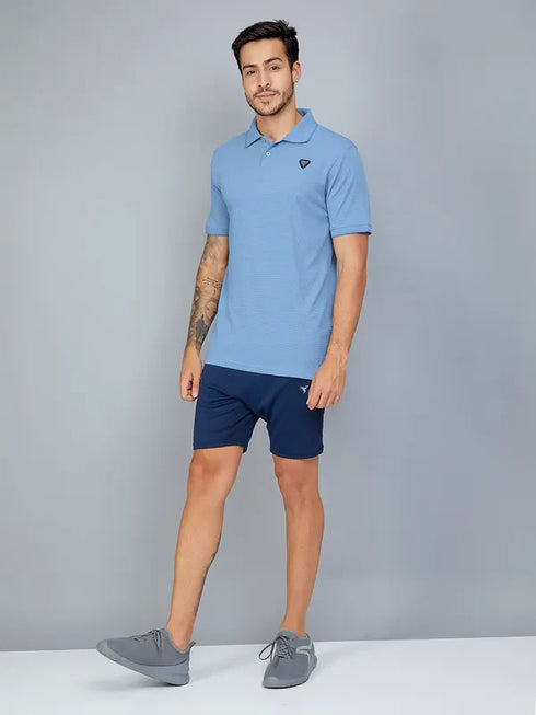 Men Solid Slim Fit Polo T-shirt with TECHNO COOL+