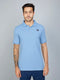 Men Solid Slim Fit Polo T-shirt with TECHNO COOL+