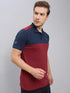 Men Colorblock Slim Fit Polo T-shirt with TECHNO COOL+