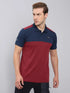 Men Colorblock Slim Fit Polo T-shirt with TECHNO COOL+