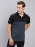 Men Colorblock Slim Fit Polo T-shirt with TECHNO COOL+