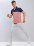 Men Colorblock Slim Fit Polo T-shirt with TECHNO COOL+