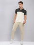 Men Colorblock Slim Fit Polo T-shirt with TECHNO COOL+
