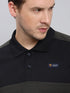 Men Colorblock Slim Fit Polo T-shirt with TECHNO COOL+