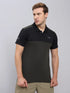 Men Colorblock Slim Fit Polo T-shirt with TECHNO COOL+