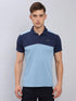Men Colorblock Slim Fit Polo T-shirt with TECHNO COOL+