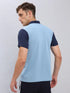 Men Colorblock Slim Fit Polo T-shirt with TECHNO COOL+