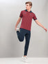 Men Colorblock Slim Fit Polo T-shirt with TECHNO COOL+