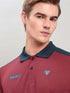 Men Colorblock Slim Fit Polo T-shirt with TECHNO COOL+