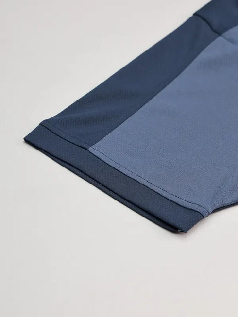 Men Colorblock Slim Fit Polo T-shirt with TECHNO COOL+