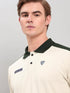 Men Colorblock Slim Fit Polo T-shirt with TECHNO COOL+