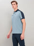 Men Colorblock Slim Fit Polo T-shirt with TECHNO COOL+