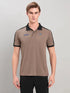 Men Colorblock Slim Fit Polo T-shirt with TECHNO COOL+