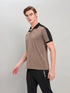 Men Colorblock Slim Fit Polo T-shirt with TECHNO COOL+