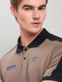 Men Colorblock Slim Fit Polo T-shirt with TECHNO COOL+