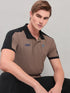 Men Colorblock Slim Fit Polo T-shirt with TECHNO COOL+