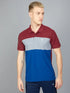 Men Colorblock Slim Fit Polo T-shirt with MATPIQ