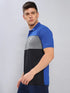 Men Colorblock Slim Fit Polo T-shirt with MATPIQ