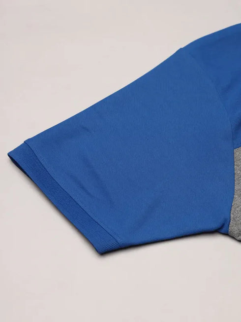 Men Colorblock Slim Fit Polo T-shirt with MATPIQ