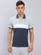 Men Colorblock Slim Fit Polo T-shirt with MATPIQ