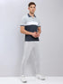 Men Colorblock Slim Fit Polo T-shirt with MATPIQ