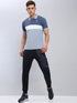 Men Colorblock Slim Fit Polo T-shirt with MATPIQ