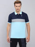 Men Colorblock Slim Fit Polo T-shirt with MATPIQ