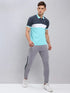 Men Colorblock Slim Fit Polo T-shirt with MATPIQ