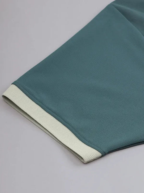 Men Colorblock Slim Fit Polo T-shirt with MATPIQ