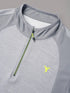 Men Melange Slim Fit Mock Neck T-shirt with TECHNO COOL+