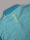 Men Melange Slim Fit Mock Neck T-shirt with TECHNO COOL+